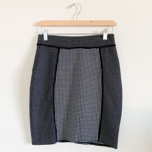 BAILEY 44 Black and White Pencil Skirt